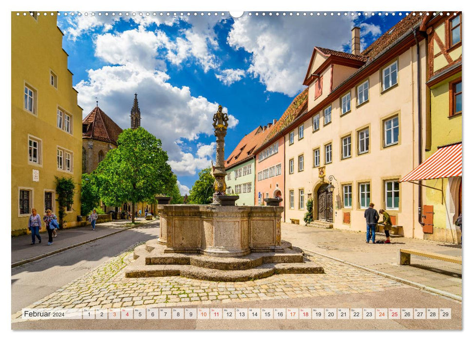 Rothenburg ob der Tauber impressions (CALVENDO wall calendar 2024) 