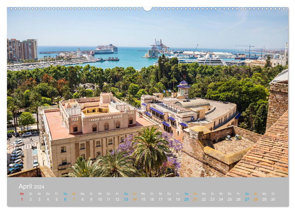 Malaga - Andalusian Mediterranean coast (CALVENDO wall calendar 2024) 