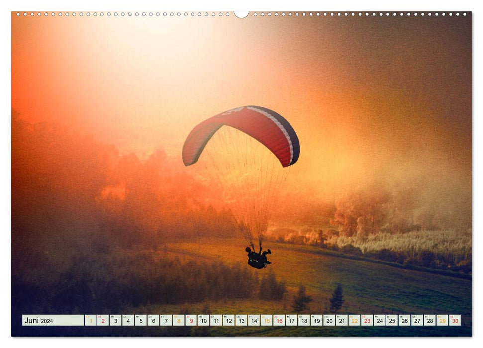 Parapente - Courage pour l'aventure (Calvendo Premium Wall Calendar 2024) 
