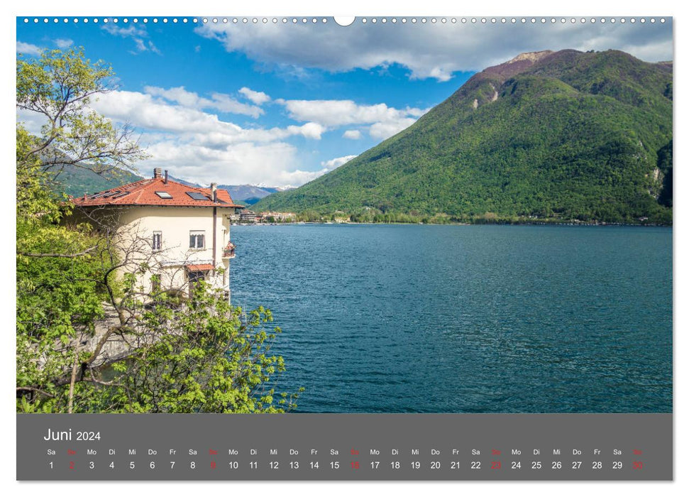 Ticino, between Lake Maggiore and Lugano (CALVENDO wall calendar 2024) 