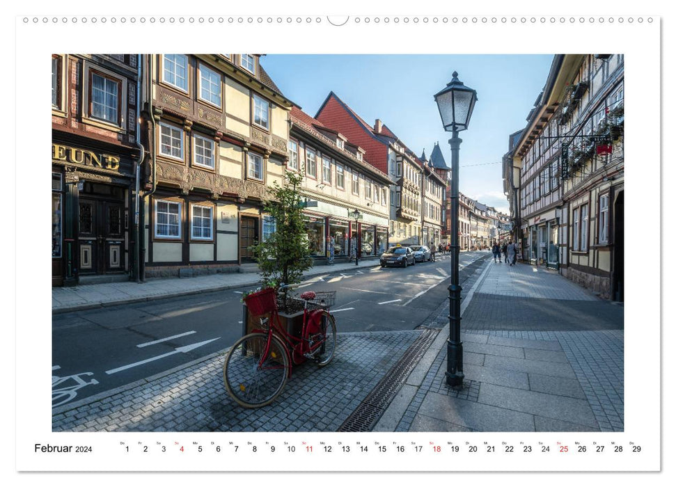 Wernigerode - Die Fachwerkstadt im Harz (CALVENDO Wandkalender 2024)
