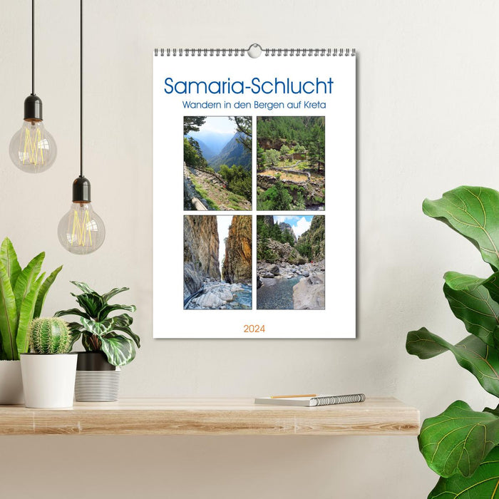 Samaria-Schlucht - Wandern in den Bergen auf Kreta (CALVENDO Wandkalender 2024)