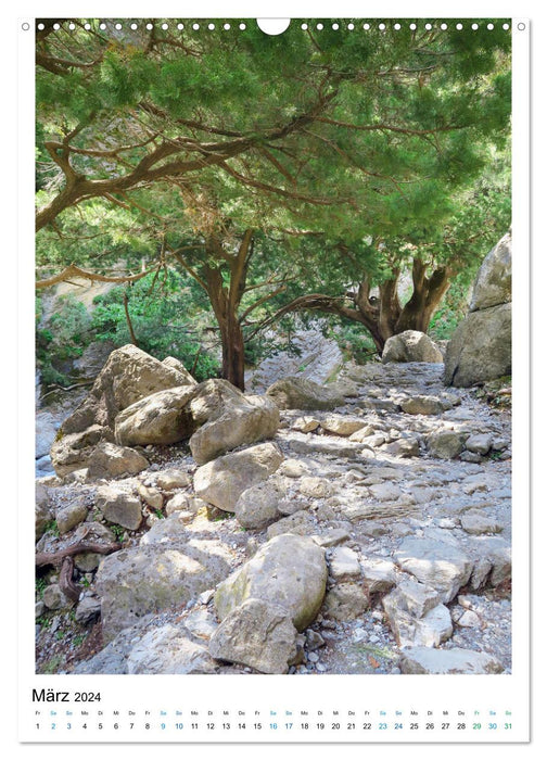 Samaria Gorge - Hiking in the mountains on Crete (CALVENDO wall calendar 2024) 
