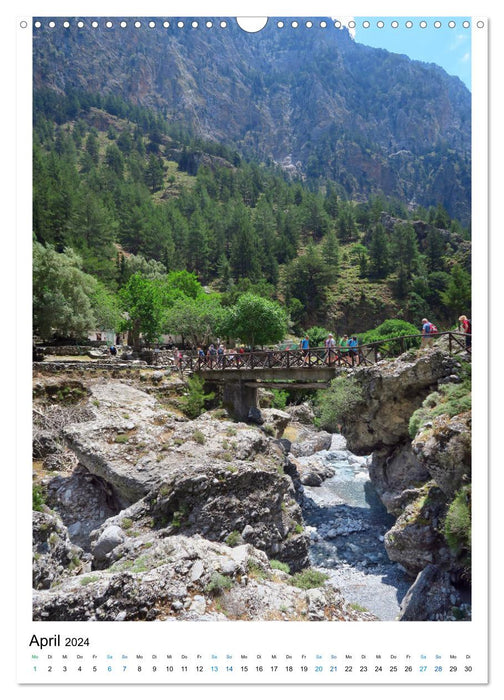 Samaria Gorge - Hiking in the mountains on Crete (CALVENDO wall calendar 2024) 