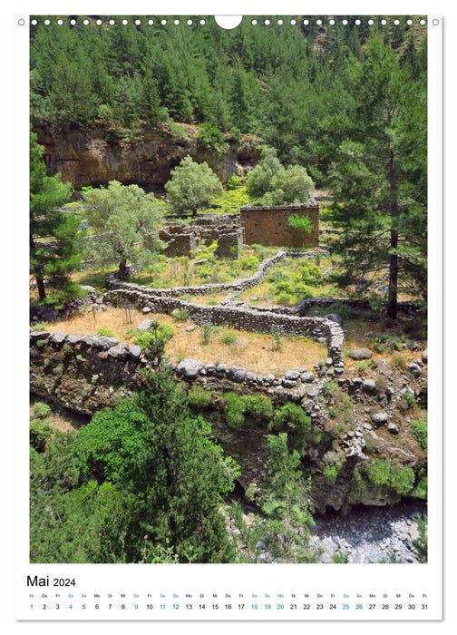 Samaria Gorge - Hiking in the mountains on Crete (CALVENDO wall calendar 2024) 