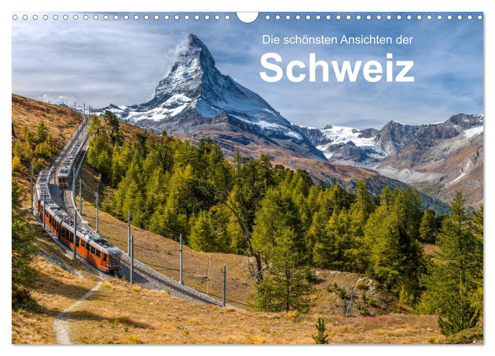 The most beautiful views of Switzerland (CALVENDO wall calendar 2024) 