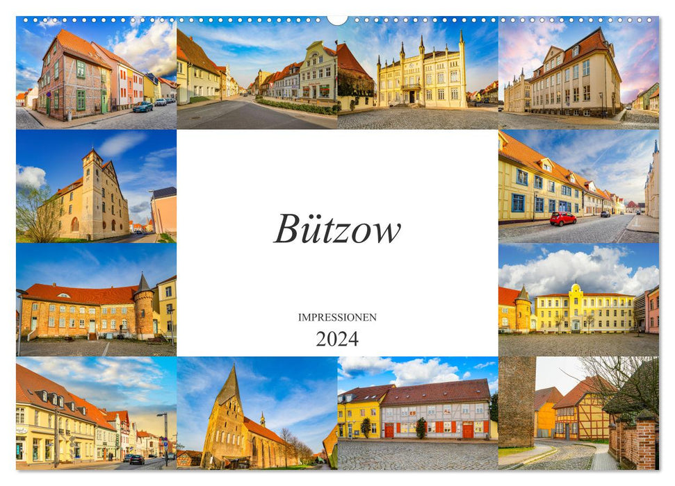 Bützow Impressionen (CALVENDO Wandkalender 2024)