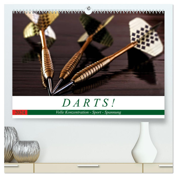 Darts. Konzentration - Sport - Spannung (CALVENDO Premium Wandkalender 2024)