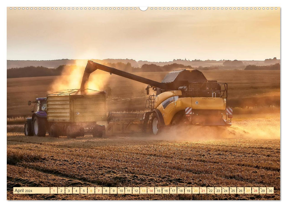 Giganten in der Landwirtschaft - Mähdrescher (CALVENDO Premium Wandkalender 2024)