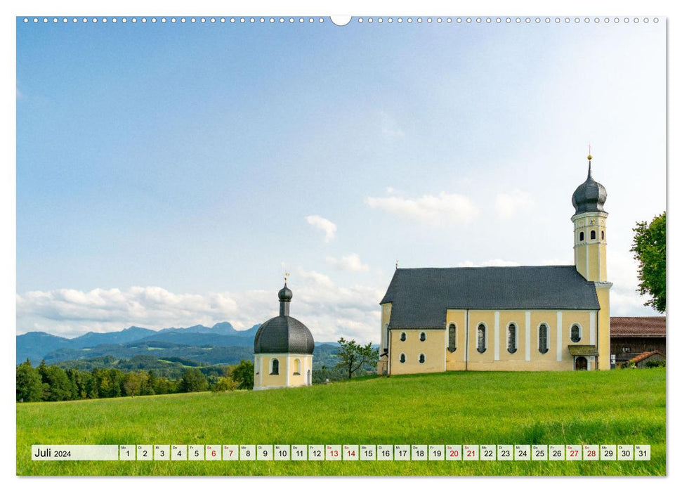 Wanderparadies Bayerische Alpen (CALVENDO Premium Wandkalender 2024)