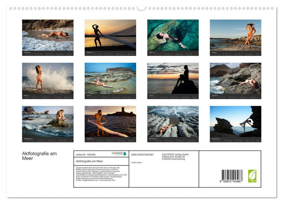 Aktfotografie am Meer (CALVENDO Premium Wandkalender 2024)