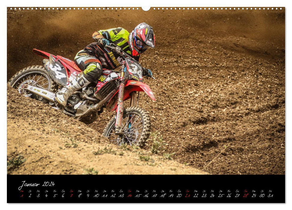 Motocross Racing 2024 (CALVENDO Premium Wandkalender 2024)