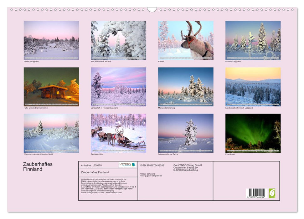 Zauberhaftes Finnland (CALVENDO Wandkalender 2024)