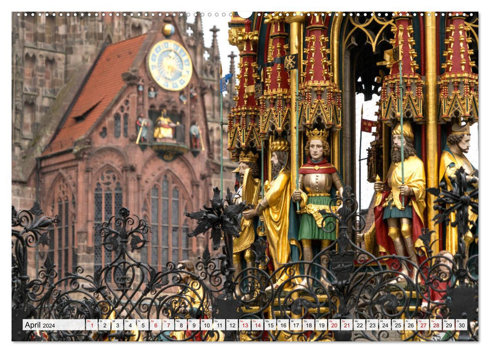 Wonderful Nuremberg (CALVENDO wall calendar 2024) 