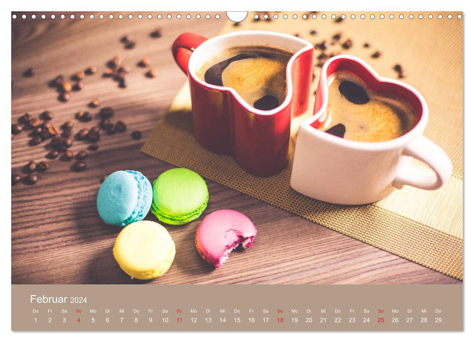 I Love Coffee - Your coffee calendar for connoisseurs of black gold (CALVENDO wall calendar 2024) 