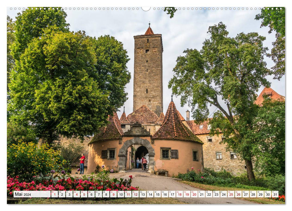 Franconia - Bamberg, Bayreuth, Coburg, Nuremberg, Rothenburg, Würzburg (CALVENDO wall calendar 2024) 