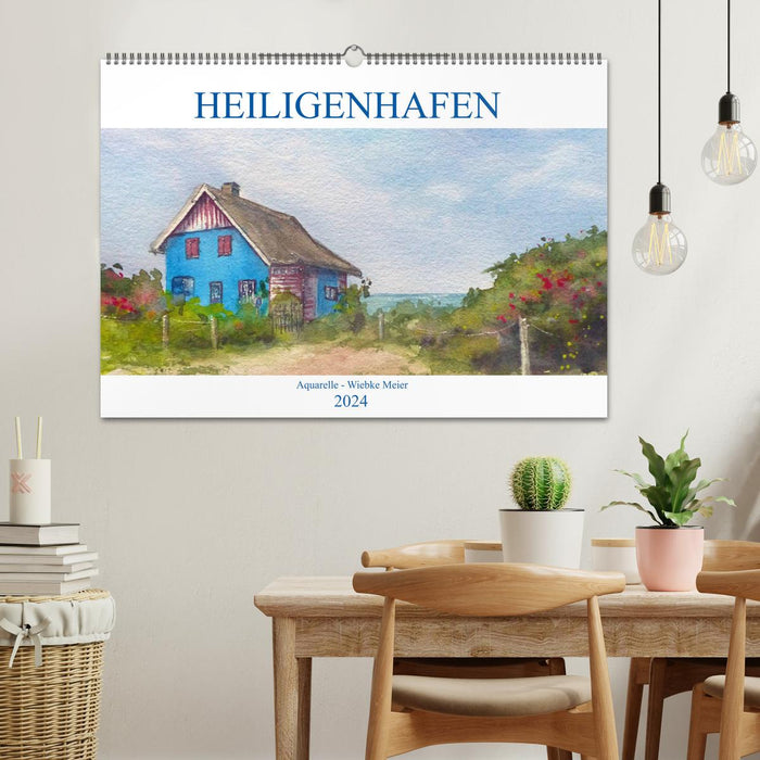 Heiligenhafen in watercolor (CALVENDO wall calendar 2024) 