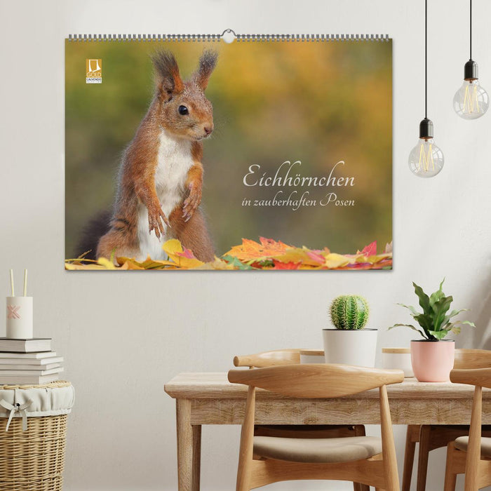 Eichhörnchen in zauberhaften Posen (CALVENDO Wandkalender 2024)