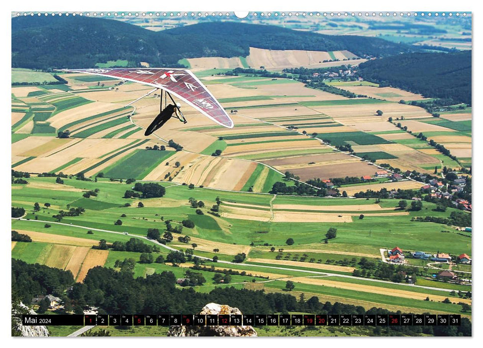 Drachenfliegen - Die Welt aus neuer Perspektive erleben (CALVENDO Premium Wandkalender 2024)