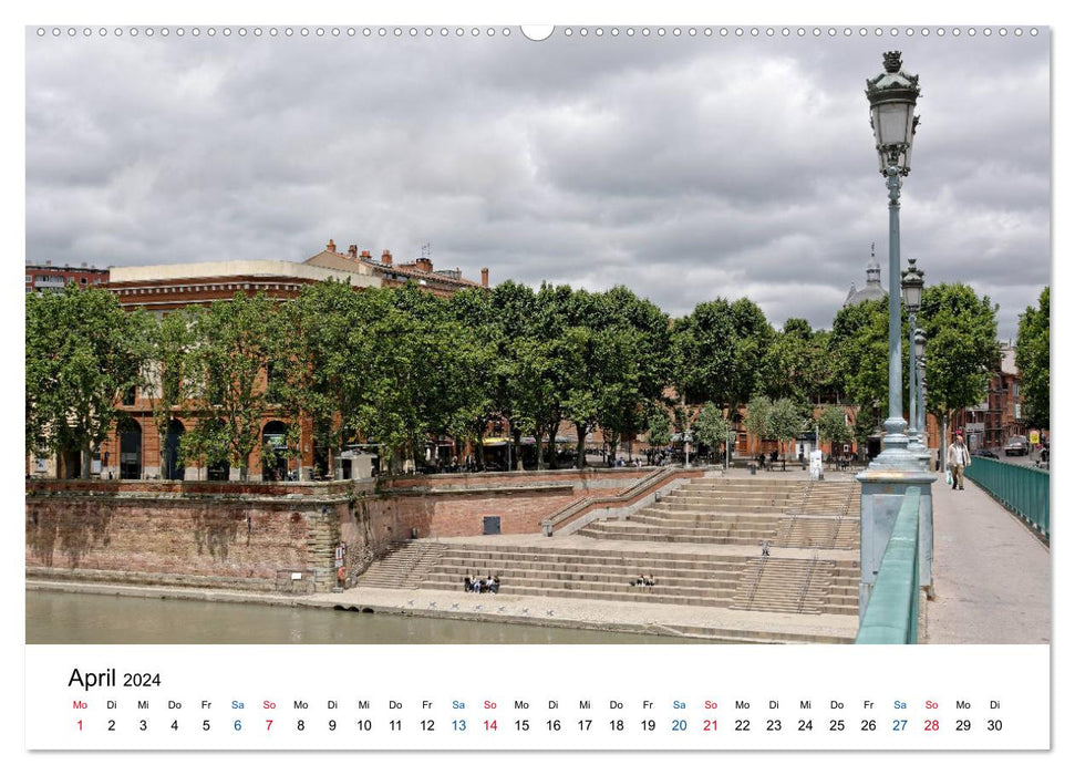 Frankreichs große Städte - Toulouse (CALVENDO Premium Wandkalender 2024)