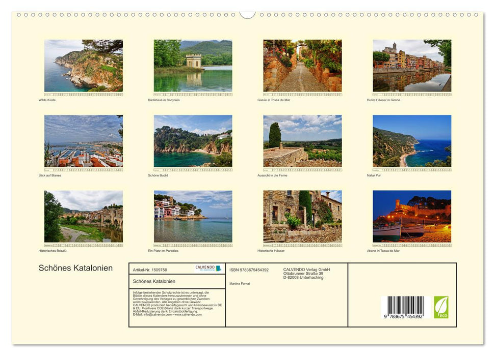 Beautiful Catalonia (CALVENDO Premium Wall Calendar 2024) 