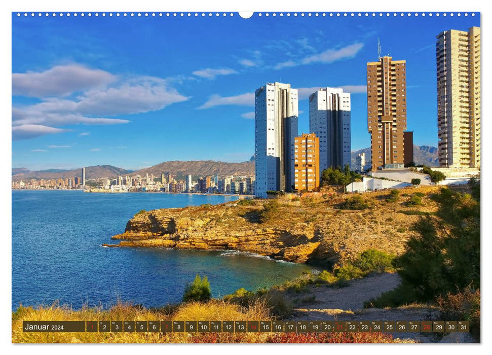 Costa Blanca - The white coast of Spain (CALVENDO Premium Wall Calendar 2024) 