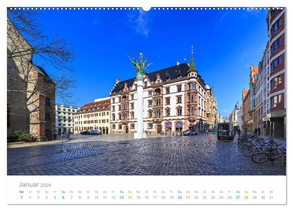 Leipzig - Walk through eras (CALVENDO Premium Wall Calendar 2024) 