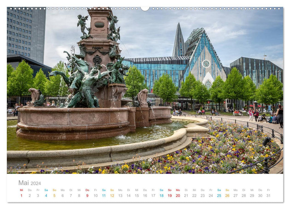 Leipzig - Walk through eras (CALVENDO Premium Wall Calendar 2024) 
