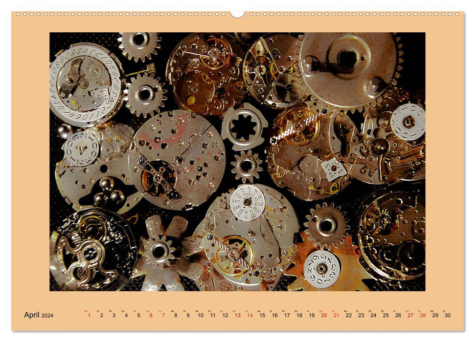 Uhr-Werk-Kunst (CALVENDO Premium Wandkalender 2024)