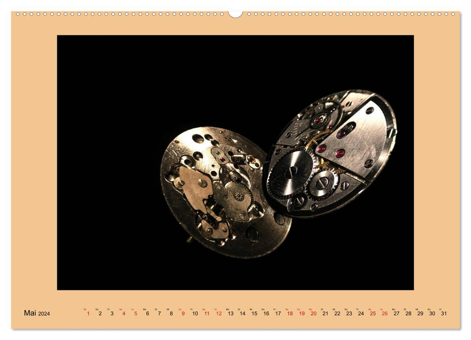 Uhr-Werk-Kunst (CALVENDO Premium Wandkalender 2024)