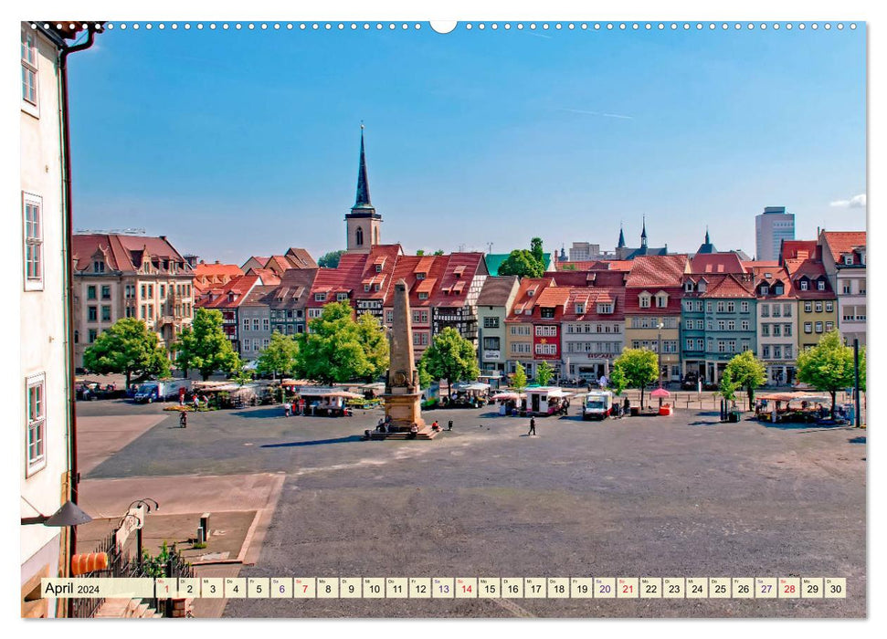 Erfurt - meine Stadt mit viel Herz (CALVENDO Premium Wandkalender 2024)