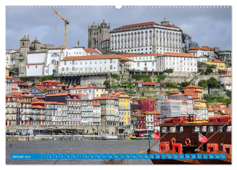 Porto & das Douro-Tal (CALVENDO Premium Wandkalender 2024)