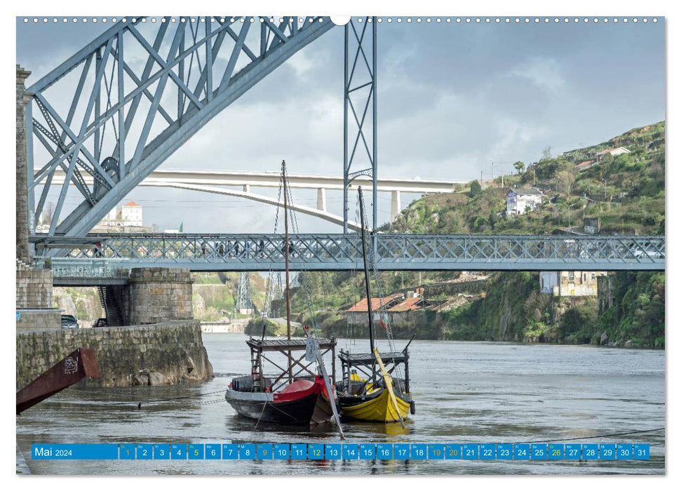 Porto & das Douro-Tal (CALVENDO Premium Wandkalender 2024)
