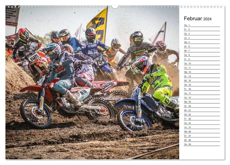 Motocross Racing 2024 (CALVENDO Premium Wall Calendar 2024) 