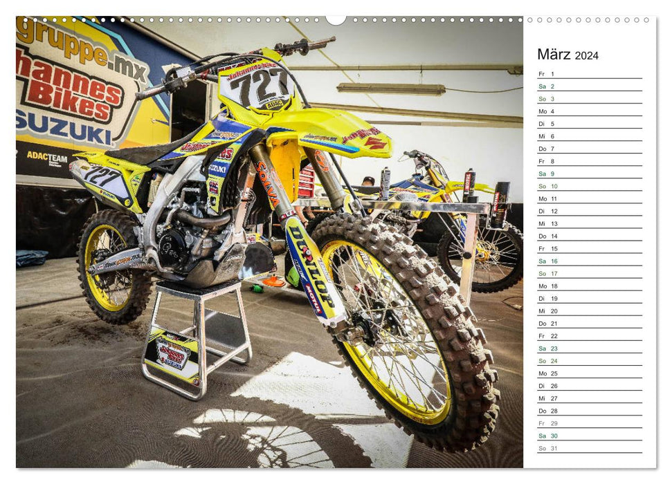 Motocross Racing 2024 (CALVENDO Premium Wall Calendar 2024) 