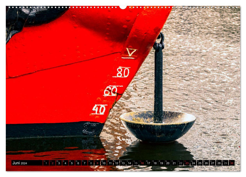EMDEN maritime seaport city (CALVENDO Premium Wall Calendar 2024) 