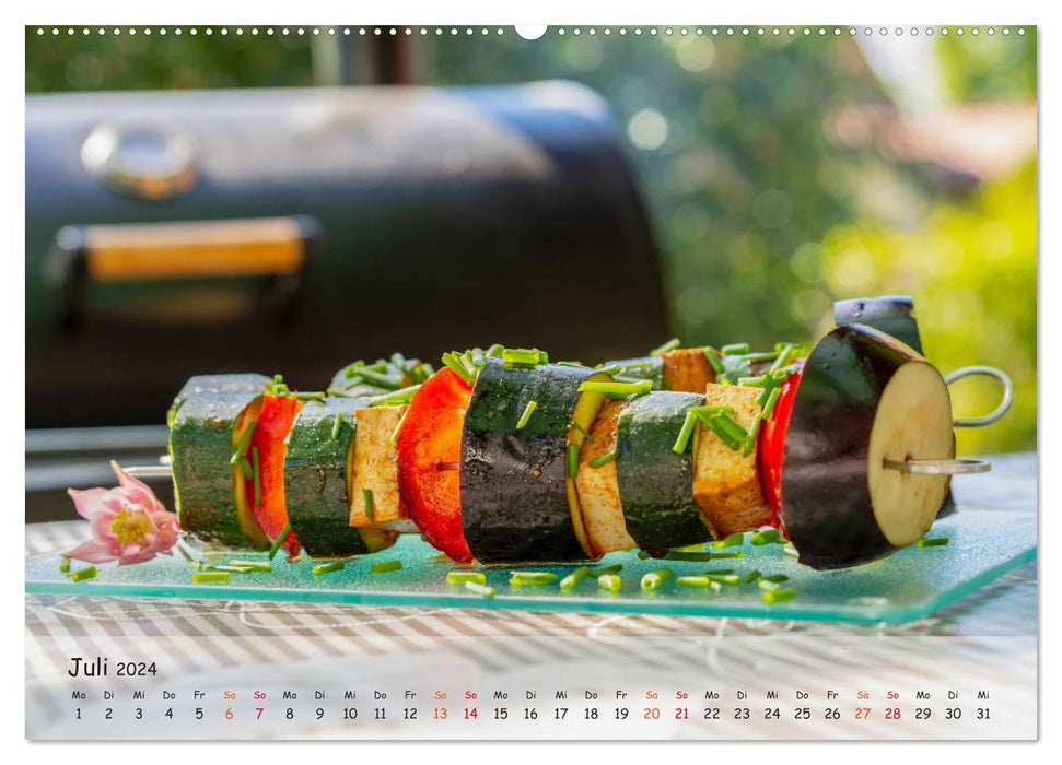 BBQ - Smoker for meat and vegetables (CALVENDO Premium Wall Calendar 2024) 