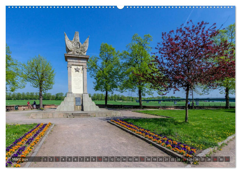 Sur la route à Torgau (Calendrier mural CALVENDO Premium 2024) 