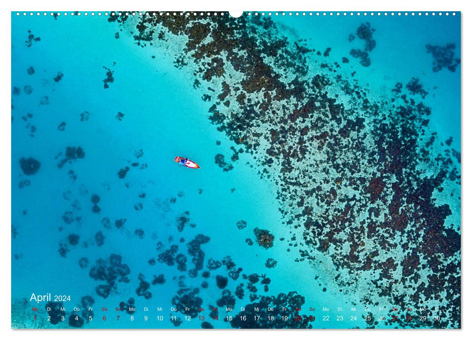 Die schönsten Meerblicke von oben (CALVENDO Premium Wandkalender 2024)