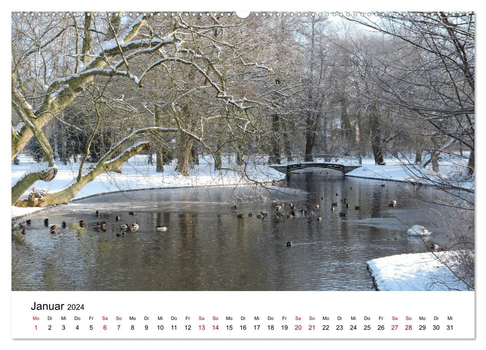 Schwerin - state capital of Mecklenburg-Western Pomerania (CALVENDO Premium Wall Calendar 2024) 