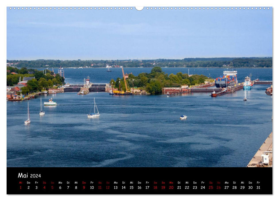 Kiel - Stadt an der Förde (CALVENDO Wandkalender 2024)