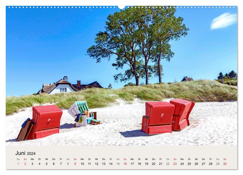STRANDLUST: Fischland-Darß-Zingst (CALVENDO Premium Wandkalender 2024)