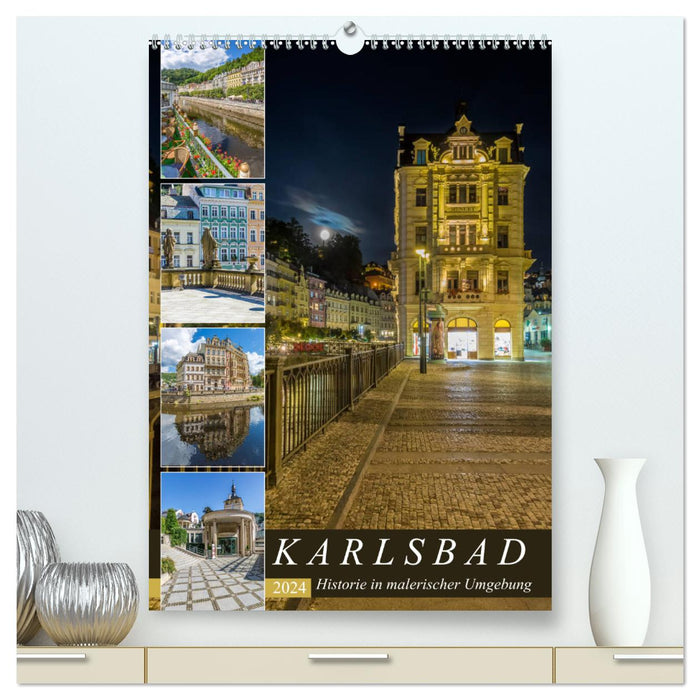 KARLSBAD Historie in malerischer Umgebung (CALVENDO Premium Wandkalender 2024)