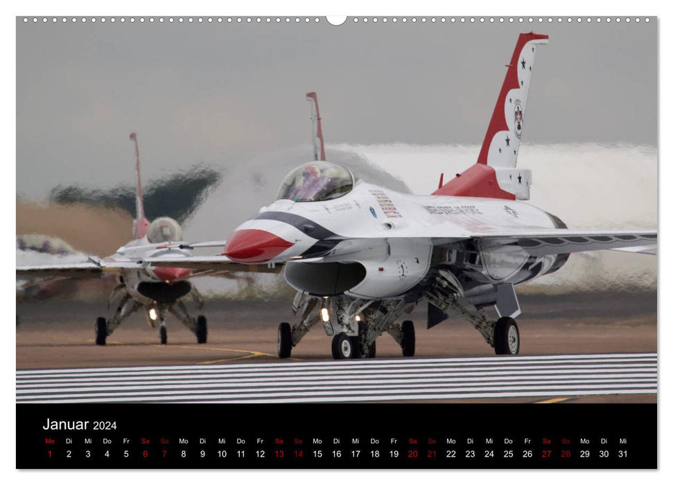 Militärjets (CALVENDO Premium Wandkalender 2024)