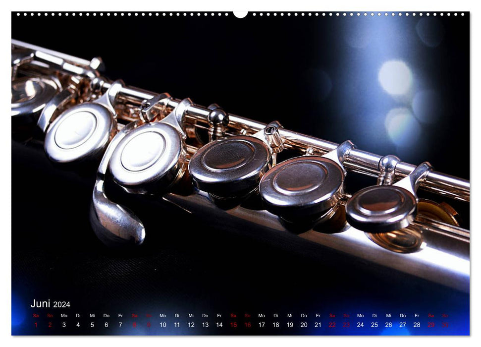 Blasinstrumente im Rampenlicht (CALVENDO Premium Wandkalender 2024)