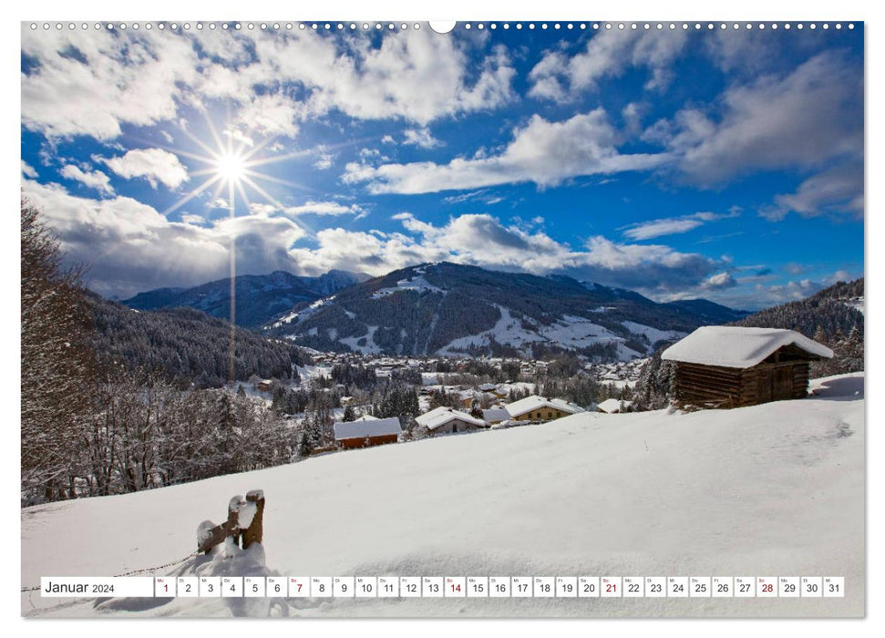 Wagrain Kleinarl im schönen Salzburger Land (CALVENDO Premium Wandkalender 2024)