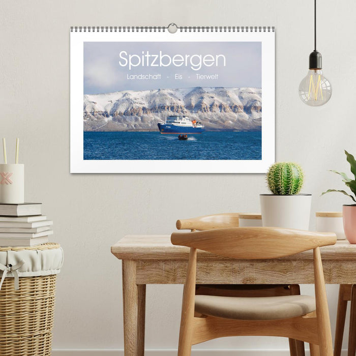 Spitzbergen - Landschaft - Eis - Tierwelt (CALVENDO Wandkalender 2024)