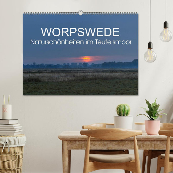 Worpswede - Naturschönheiten im Teufelsmoor (CALVENDO Wandkalender 2024)