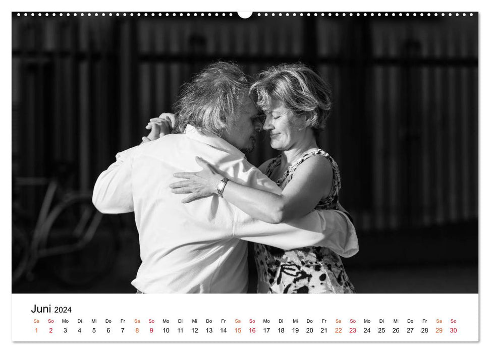 Tango Argentino - Paare beim Tanz auf öffentlichen Plätzen (CALVENDO Wandkalender 2024)