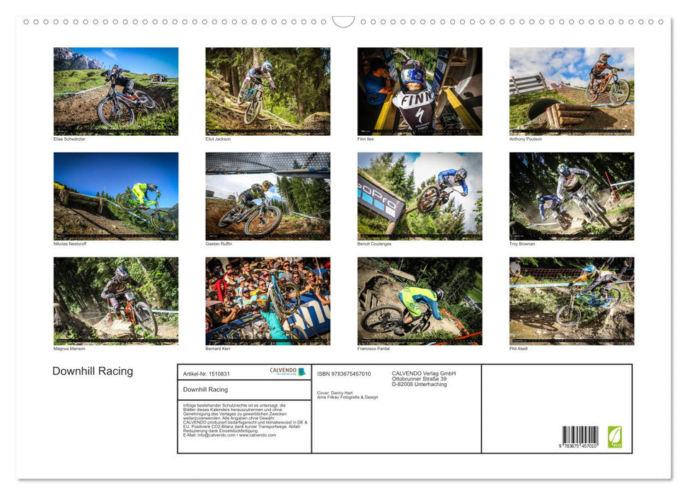 Downhill Racing (CALVENDO Wandkalender 2024)